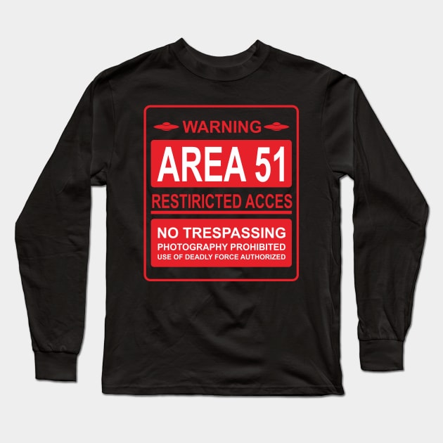 Area 51 Long Sleeve T-Shirt by oyibos